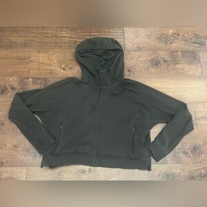Nike crop green hoodie women drifit Sz small